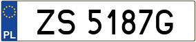 Trailer License Plate